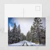 SNOWY ROAD POSTKARTE (Vorne/Hinten)
