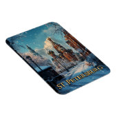 Snowy Russian Charm - St. Petersburg Winterreise Magnet (Rechte Seite)