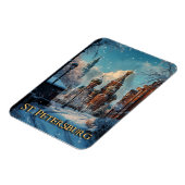 Snowy Russian Charm - St. Petersburg Winterreise Magnet (Linke Seite)