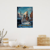 Snowy Russian Charm - St. Petersburg Winterreise Poster (Küche)