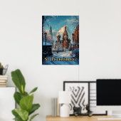 Snowy Russian Charm - St. Petersburg Winterreise Poster (Heimbüro)