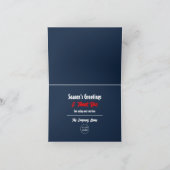 Snowy Santa, du bist fantastisch, saisonaler Kunde Dankeskarte (Innenseite)