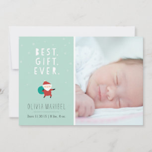 Snowy Santa Feiertagskarte