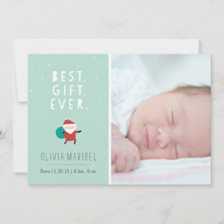 Snowy Santa Feiertagskarte