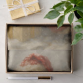 Snowy Santa With Gift Christmas Decoupage Seidenpapier (Geschenk)