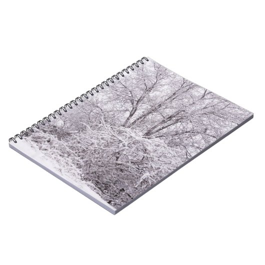 Snowy Scene Foto Notebook Notizblock (Linke Seite)