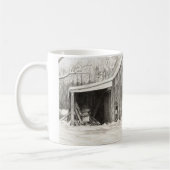 Snowy-Scheune Kaffeetasse (Links)