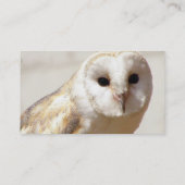 Snowy-Schleiereule-Visitenkarten Visitenkarte (Rückseite)