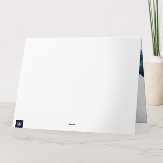 Snowy Serenity: Warme Wünsche für ein schönes neue Karte (Rückseite)