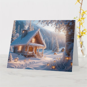 Snowy Serenity: Warme Wünsche für ein schönes neue Karte