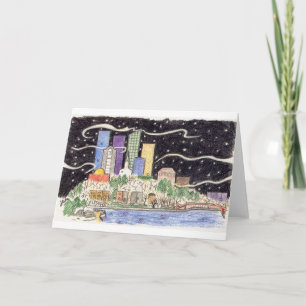Snowy Skyline Karte
