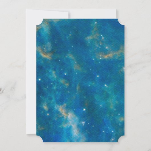 Snowy Sleigh Ride Aurora Borealis Weihnachts-Party Einladung (Rückseite)