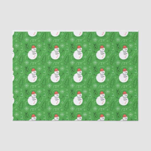 Snowy Smile Tissue Seidenpapier (Vorderseite)