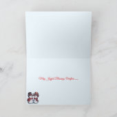 Snowy Snowman Holiday Karte (Innenseite)