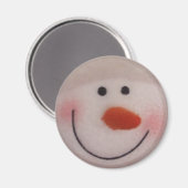 Snowy Snowman Magnet (Vorderseite/Rückseite)