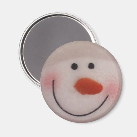 Snowy Snowman Magnet (Vorderseite/Rückseite)