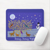 Snowy, Snowy-Nacht Mousepad (Mit Mouse)