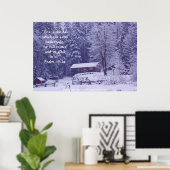 Snowy Splendor 3 Print w/Scripting Verse Poster (Heimbüro)