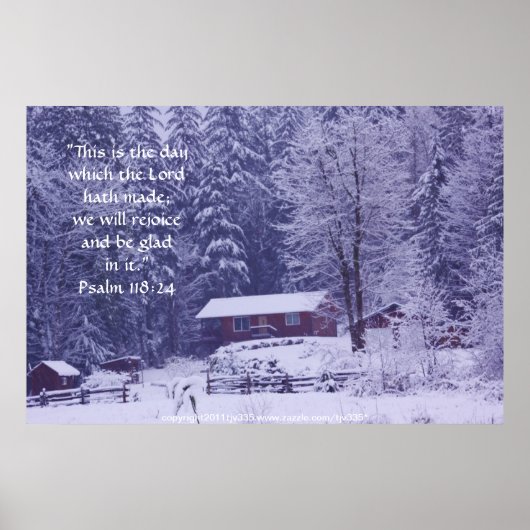 Snowy Splendor 3 Print w/Scripting Verse Poster (Vorne)