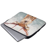Snowy Stag Malerei von MirandaPA - Laptop-Sieb Laptopschutzhülle (Vorne Knopf)