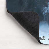 Snowy stellte Grenzcollie-niedlichen Hund Mousepad (Ecke)