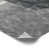 Snowy Stoplight Poster (Ecke)