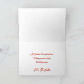 Snowy-Straßen-Weihnachtskarte Feiertagskarte (Innenseite)