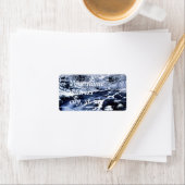 Snowy Stream - Adressaufkleber (Insitu)