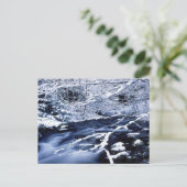 Snowy Stream - Postkarte (Stehend Vorderseite)
