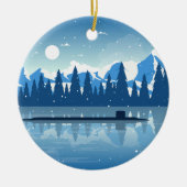 Snowy Submarine Ornament (Vorne)