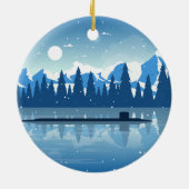 Snowy Submarine Ornament (Hinten)