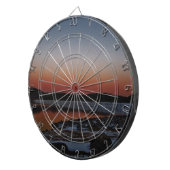 Snowy Sunset am Arrowhead See Dartscheibe (Vorderseite rechts)