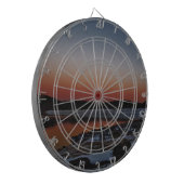 Snowy Sunset am Arrowhead See Dartscheibe (Vorderseite Links)