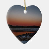 Snowy Sunset am Arrowhead See Keramik Ornament (Rechts)