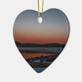 Snowy Sunset am Arrowhead See Keramik Ornament (Links)