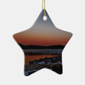 Snowy Sunset am Arrowhead See Keramikornament (Rechts)
