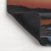 Snowy Sunset am Arrowhead See Mousepad (Ecke)