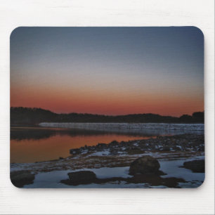 Snowy Sunset am Arrowhead See Mousepad