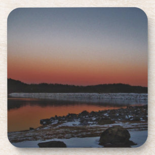 Snowy Sunset am Arrowhead See Untersetzer