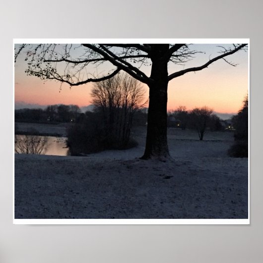 Snowy Sunset auf Core Creek Poster (Vorne)