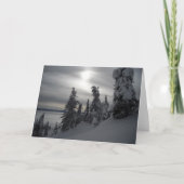 Snowy-Tageswinter-Szene Feiertagskarte (Vorderseite)