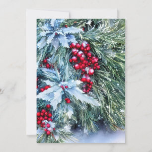 Snowy Tanne und heilige Budget Mini Weihnachten