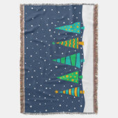 Snowy-Tannenbaum-Wurfs-Decke Decke (Vorderseite Vertikal)