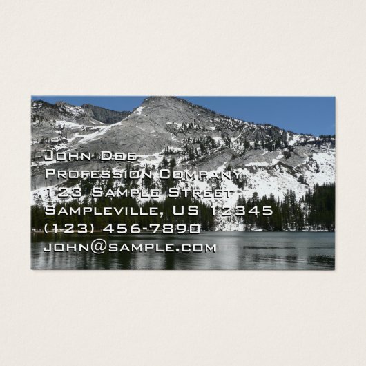 Snowy Tenaya Lake Yosemite National Park Foto (Vorderseite)