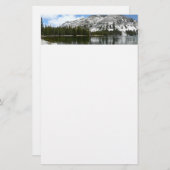 Snowy Tenaya Lake Yosemite National Park Foto Briefpapier (Vorne/Hinten)