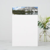 Snowy Tenaya Lake Yosemite National Park Foto Briefpapier (Stehend Vorderseite)