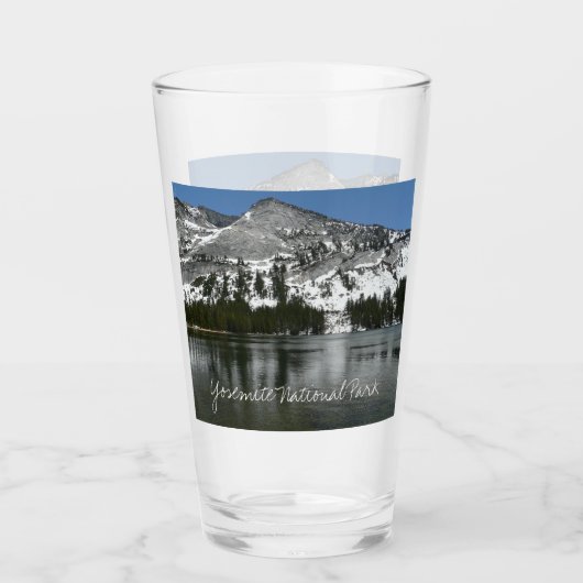 Snowy Tenaya Lake Yosemite National Park Foto Glas (Vorderseite)