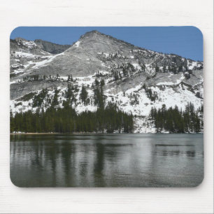 Snowy Tenaya Lake Yosemite National Park Foto Mousepad