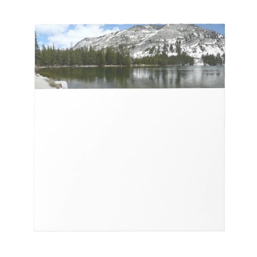 Snowy Tenaya Lake Yosemite National Park Foto Notizblock (Vorderseite)
