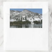 Snowy Tenaya Lake Yosemite National Park Foto Rechteckiger Aufkleber (Tasche)